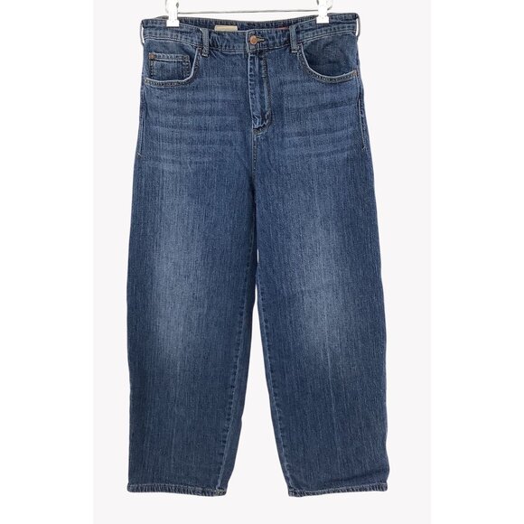 Pilcro Denim - Pilcro Mid-Rise Blue Denim Wide-Leg Womens Jeans Size 31